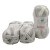 3 x 200 g Rozetti Puzzle Knitting Yarn, Wool Multicoloured,