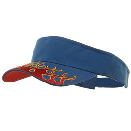 e4Hats.com Flame Visors-Royal Red OSFM
