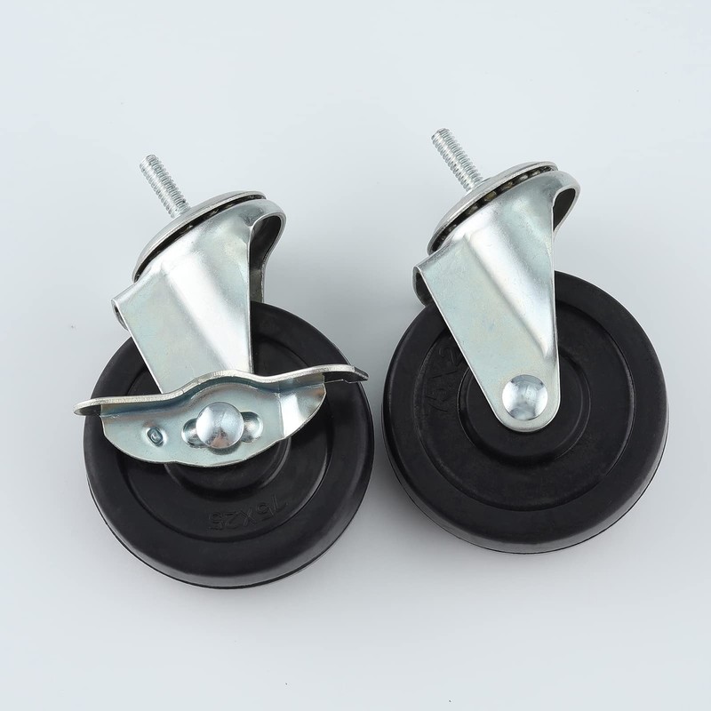 Hlyluoyi Stem Caster Wheels 3 inch, Shelving Wheels Heavy Duty,
