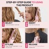 Whiteleopard Automatic Hair Curling Iron,Negative Ion Rotating Hair Curler,3 Temperature