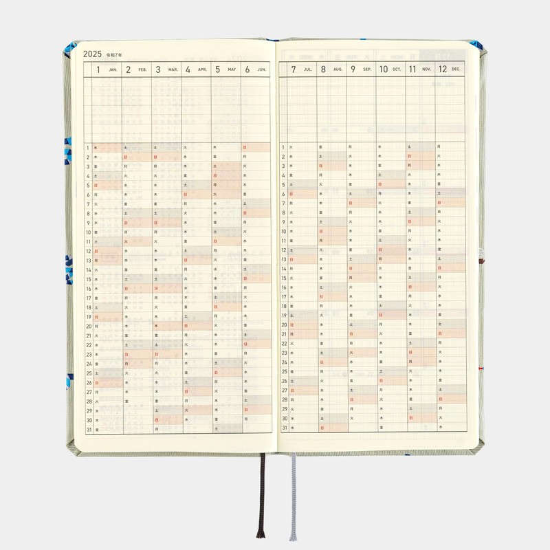 Hobonichi Techo 2025 Weeks MEGA [English/Tall and Slim Size/January Start/Planner]