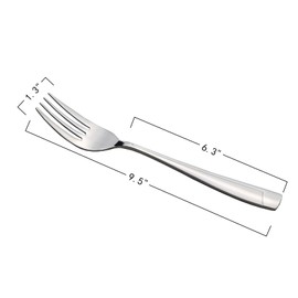 Cand 6 Pieces 9.5-Inch Stainless Steel Buffet Serving Forks, Large Table Fork for Food Serving