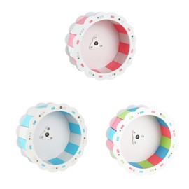 Silent Hamster Exercise Wheels, Sunflower Shape Quiet Hamster Running Wheels PVC Screw Assembly Hamster Wheel Silent(19cm-#3)