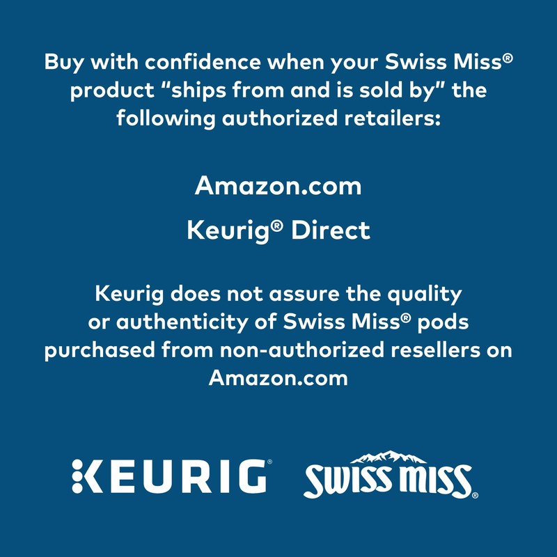 Swiss Miss Milk Chocolate Hot Cocoa, Keurig Single-Serve Hot Chocolate