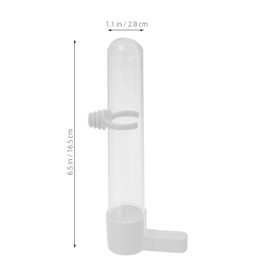 TEHAUX Bird Cage Feeder Bird Waterer Feeding Cup-Hanging Feeder Portable Feeding Cup Cage Water Bottle Parrot Foraging Toy (Random Color) Auto