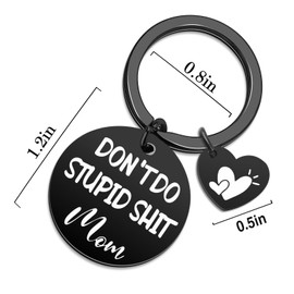 To My Son Gifts Funny Keychain Gift for Sons from Mom Best Birthday Gift for Adult Son Unique Valentines Gifts for Sons Present from Mommy Stepmother