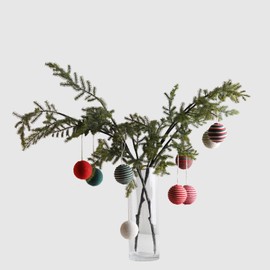 Christmas Ball Ornaments Set, 10 Pcs Rope Bowl Filler Orbs, Rope Decorative Balls Xmas Tree Decoration Hanging Balls