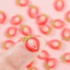 BAIYIYI 50PCS 3D Nail Charms Strawberry Fruit Resin Nail Art
