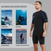 Lemorecn Wetsuits Adult's Premium Neoprene Diving Suit 3mm Shorty Jumpsuit