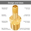 GODESON 1/4" NPT Tank Valve, Anti-Corrosion Brass Schrader Valve with