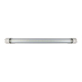 CLEANLIFE 15" Semi-Transparent InstantStart LED Light Tube, F14T8 Replacement, Type A (Ballast Compatible) + Type B (Ballast Bypass), 7W, 700lm, 100~277VAC, 6000K Daylight, G13 Rotating End Caps