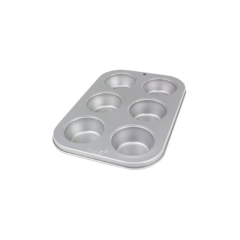 PME Carbon Steel Non-Stick 6 Cup Muffin Pan