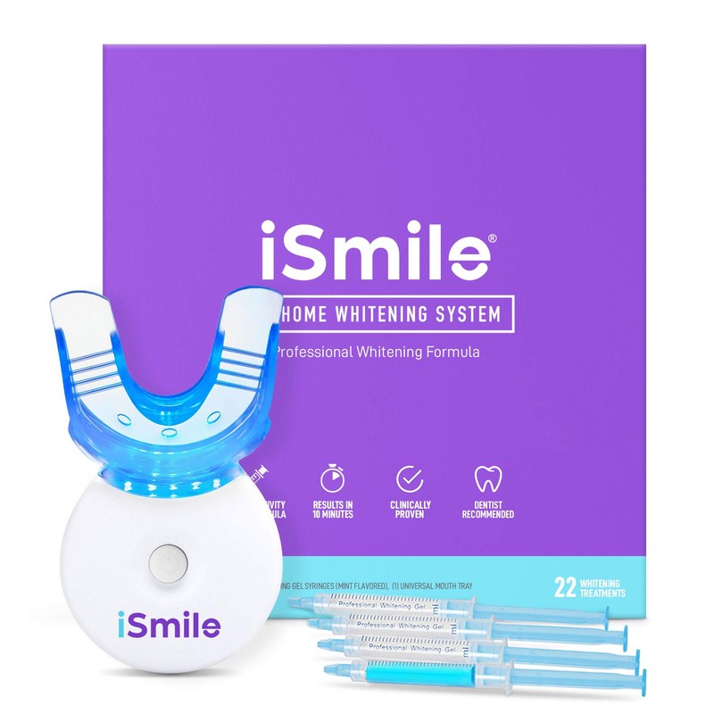 iSmile Teeth Whitening Kit - LED Light, 35% Carbamide Peroxide,