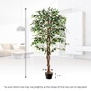 SlickBlue Tall Artificial Ficus Tree Indoor Faux Plant with 1008