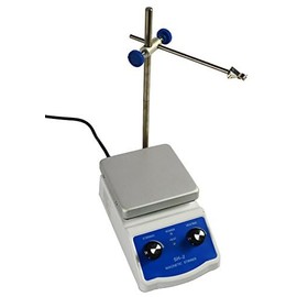 INTSUPERMAI Magnetic Stirrer 110V 180W Hot Plate SH-2 Hotplate Magnetic Stirrer 100-1600 RPM Max 300℃ Stir Plate 4.72×4.72 in 1000ml Stirring Capacity