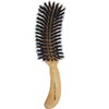 Bess Natural Luster 100% Natural Pig Hair Brush, S-Shaped Brushing