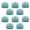 10Pcs Seedling Trays 12 Hole Transparent Adjustable Ventilated Seedling Starter
