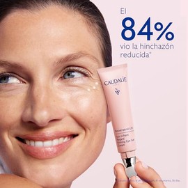 Caudalie Resveratrol-Lift Crema Reafirmante de Ojos en Gel con Aplicador Metálico, Ácido Hialurónico y Colágeno Vegano 1 – 15 mL