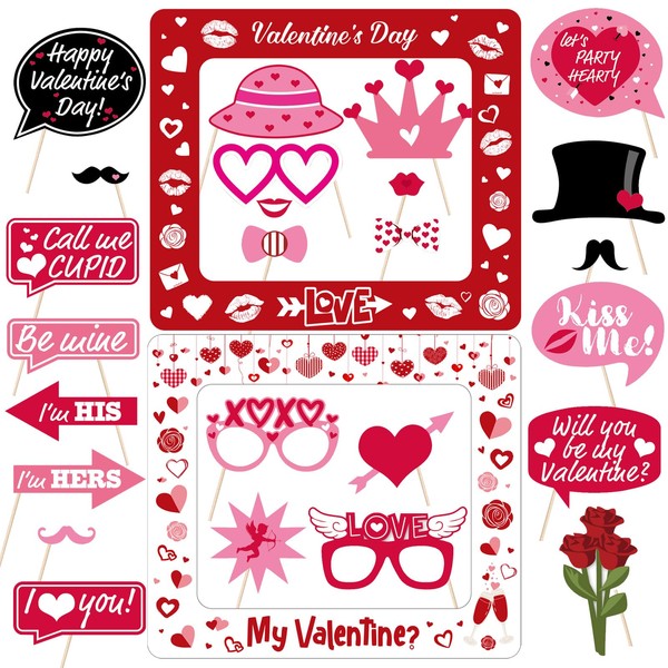 Dual-Use Double Sided Valentines Day Inflatable Photo Booth Selfie Frame