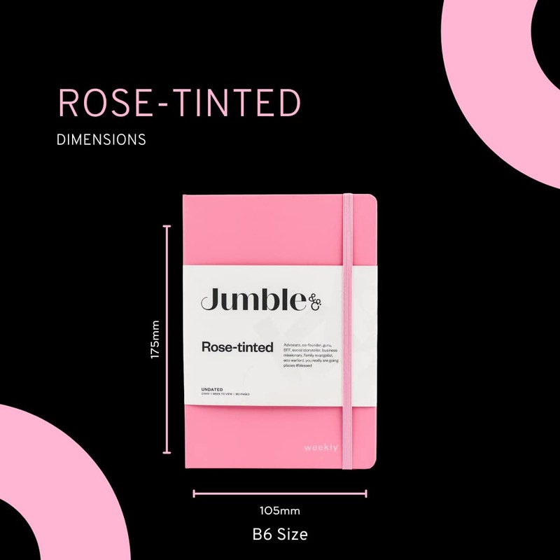 Jumble & Co Moodler B6 Week to View Undated Diary