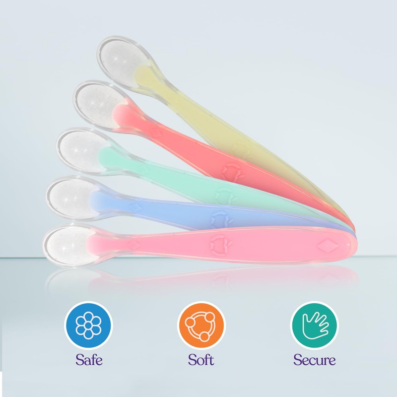 Best Baby Spoons First Stage 4 Months, Soft Food Grade