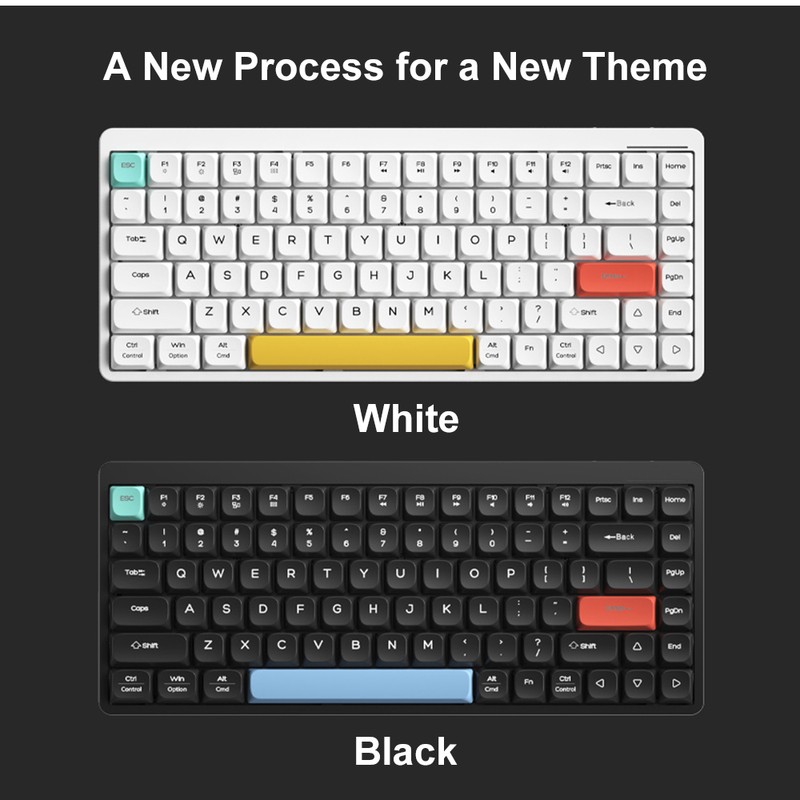 iBlancod Dual-mode Wireless Keyboard 2.4G+BT5.0 K84 Keyboard Low Axis Keyboard