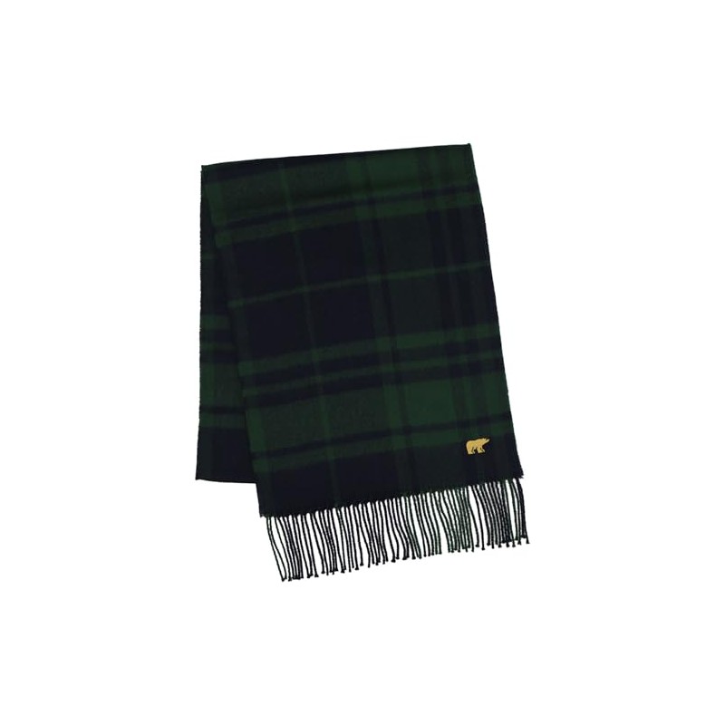 Golden Bear 61702006 Men's Acrylic Brushed Scarf, Tartan Plaid Scarf,