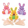 Baker Ross Wooden Rabbit Stand (6 Pack) - Kids Crafts