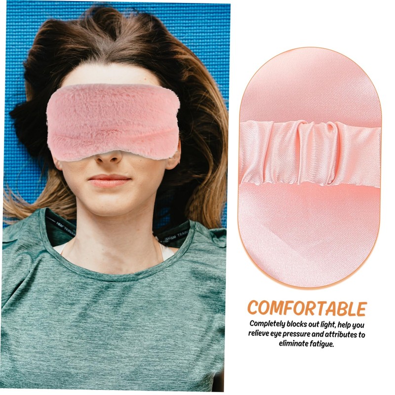 TOVINANNA 8Pcs Fluffy Eye Masks Skin Friendly Sleeping Blindfolds Comfortable