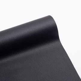 Removable Leather Repair Kits for Furniture Leather Patch Repair Self-Adhesive Leather Repair Tape for Couch Chairs Car Seat 13.4" x 78" (Black)