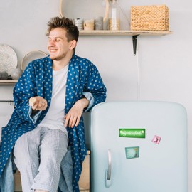 Gartenenglück Fridge Magnets Set of 8 for Garden Lovers with Beautiful Garden Motifs and Sayings for All with Green Thumb