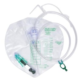 1 Each Single Bedside Drainage Bag - Sterile Capacity 2000ccSingle-hook hanger (string) BARD MEDICAL DIVISION 154002