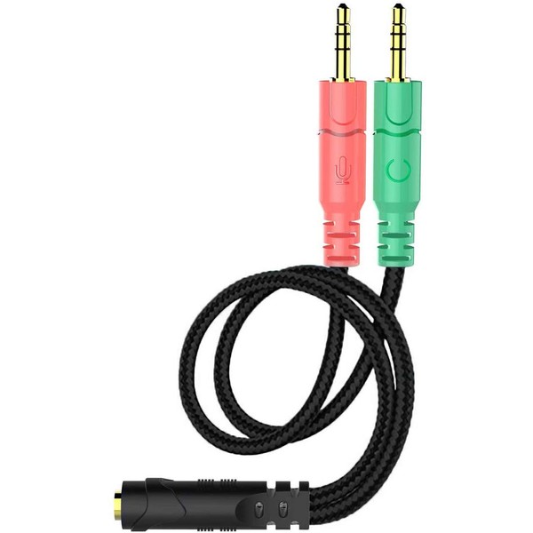 ENVEL ENVEL Headset and Microphone Splitter Cable for PC 3.5mm