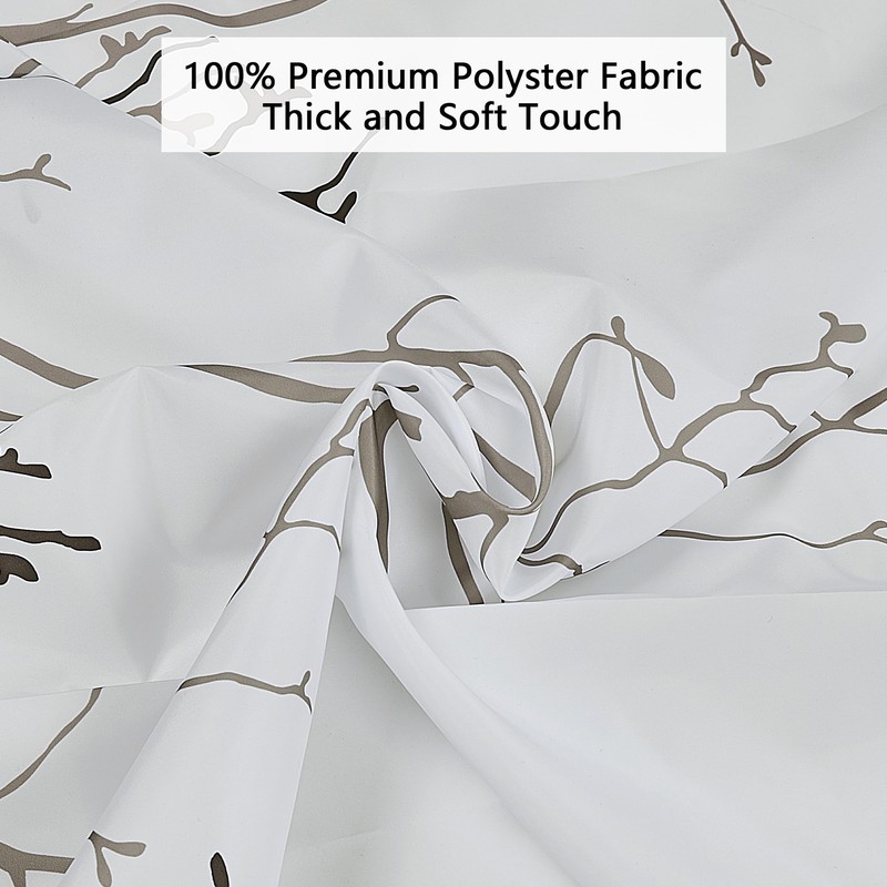 KAIMEIYU Shower Curtain Washable Textile Polyester Fabric Bathroom Curtain with