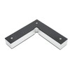 2PCS Positioning Square Aluminum Alloy Black 90 Degrees Woodworking Corner