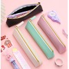 Leather Pen Pencil Case, 2 Pieces Cute Pencil Pouch Small