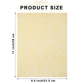 Epakh 300 Sheets Old Age Parchment Paper 8.5 x 11 Inch Standard Letter Vintage Colored Old Parchment Semblance Double Side Printing Paper(Light Beige)