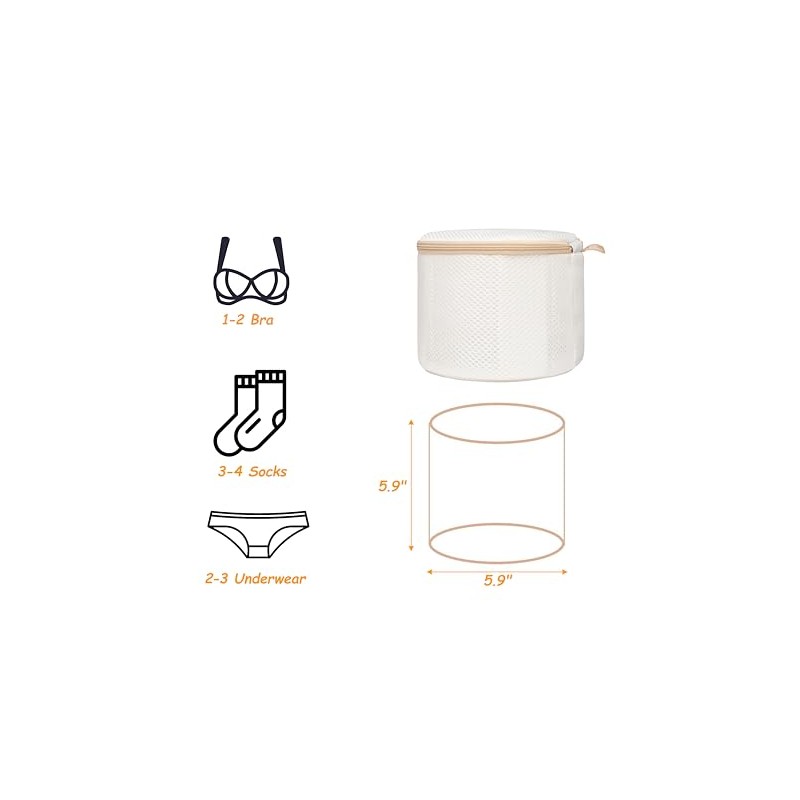2 Pack Bra Laundry Bags for Washing Machine, Delicate Underwear