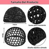 THJOPOKEEL 4 Redes de Malla para Cabello, Gorros de Dormir