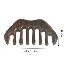 Ipetboom Sandalwood Beard Comb Wooden Hair Comb for Men Natural Material Scalp Massage Hair Care