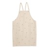 Friends Hill ZS-136-20 Apron, Short Apron, Natural Size: L Approx.