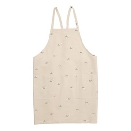 Friends Hill ZS-136-20 Apron, Short Apron, Natural Size: L Approx. 29.5 inches (75 cm)
