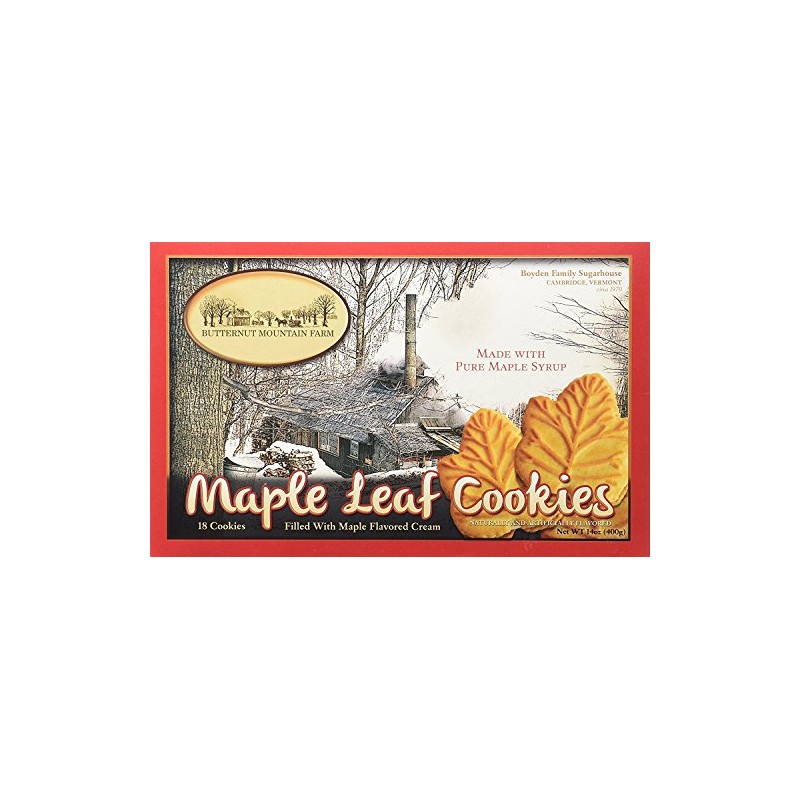 Butternut Mountain Farm Maple Leaf Cookies (Pack 2)