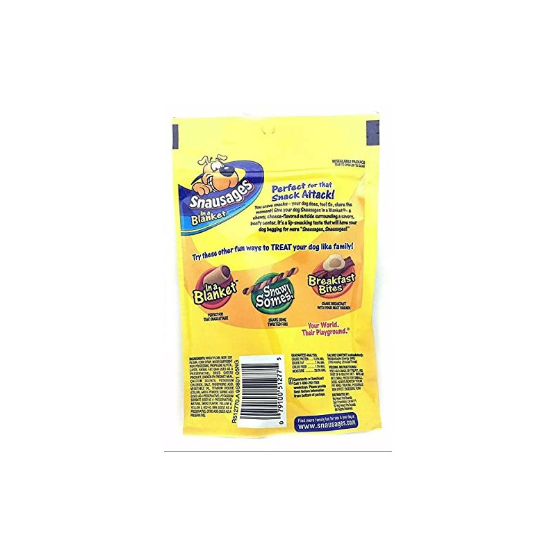 Snausages Dog Snacks - Beef & Cheese Flavor - Net