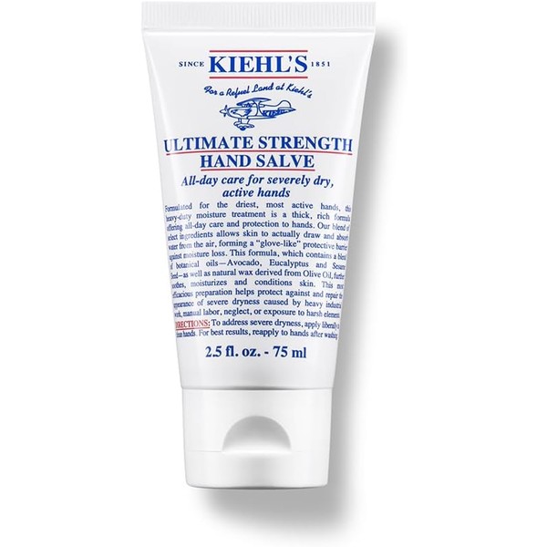 Kiehl's Ultimate Strength Hand Salve, Deeply Hydrating Hand Lotion, Protects