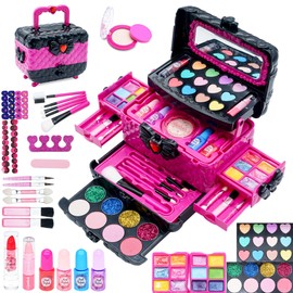 Kids Makeup Kit Girls Toys - Girls Makeup Kit for Kids, Little Kids Make up Set Safe & Non Toxic Makeup for Toddlers Children Princess, Christmas Birthday Gifts Toy for 4 5 6 7 8 Year Old Girl.