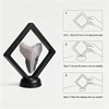 6Pcs 3D Floating Display Case Black 2.75x2.75x0.8 Inch