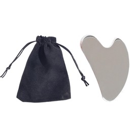 Stainless Steel Gua Sha Tool,Guasha Face Body Massage Stones Manual Tools Effective for Eyes Neck and Jawline Sculpting and Puffiness Reducing,Facial Stone,for Cellulite and Toning,Back Legs