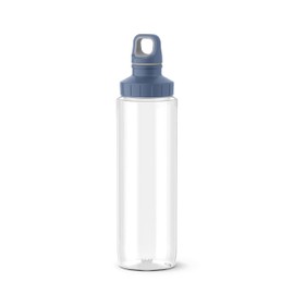 Emsa Drink2Go Eco Water Bottle, 0.7 Litres, Reusable, Leak-Proof, ISCC Certified Tritan Renew, Eco Design, Screw Lid, Dishwasher Safe, Blue, N3033500