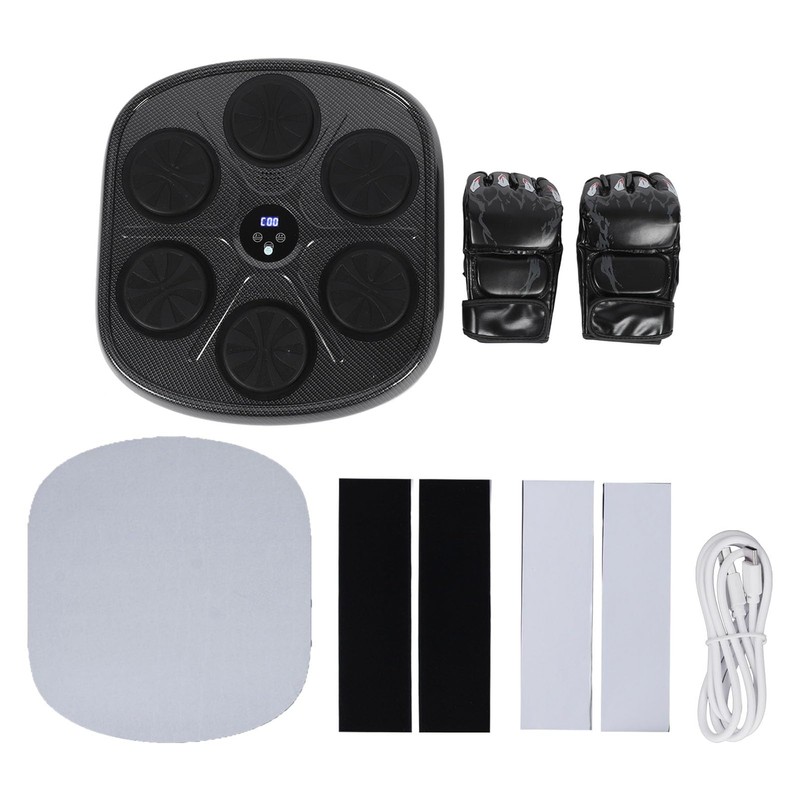 Diyeeni Music Boxing Machine with Boxing Gloves, Smart Bluetooth Electronic